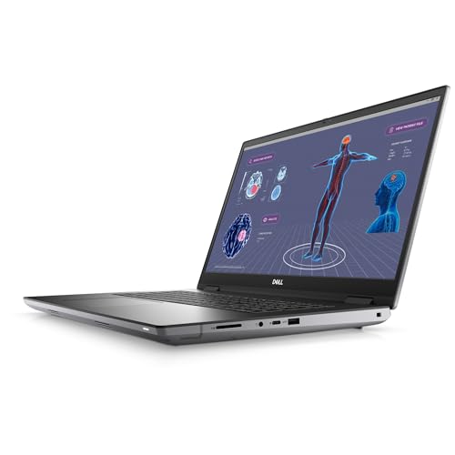Image of Dell Precision 7780 Mobile Workstation - 17.3 inch FHD 500 nits- Intel Core i9-13950HX 24-Core -128GB CAMM RAM - 1TB SSD - NV RTX 2000 ADA (8GB GDDR6) - Windows 11 pro
