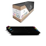 Contenu de la livraison et portée : 5 toners (1 jaune/jaune avec environ 15 000 pages, 1 x bleu/cyan avec environ 15 000 pages, 1 x rouge/magenta avec environ 15 000 pages, 2 cartouches noir/noir d'environ 24 000 pages), données de portée à 5 % de couverture