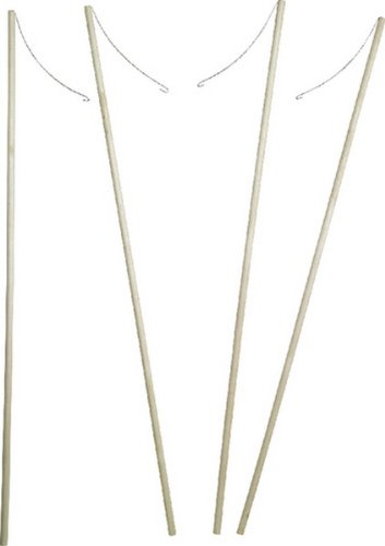 Laternenstäbe Aus Holz Mit Drahtbügel - 10er Set Zum Laternen Basteln