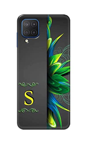 Image of Name II Initial II Letter Alphabet S Hard Back Case Cover for Samsung Galaxy A12 / M12 / F12 Back Cover -(J5) VNS2222