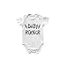 Body Neonato Rock Manica Corta – Baby Rocker – Tutina Divertente Bimbo Unisex 100% Cotone Morbido e Traspirante con Girocollo Espandibile - Simpatica Idea Regalo per Baby Shower 0-6 Mesi