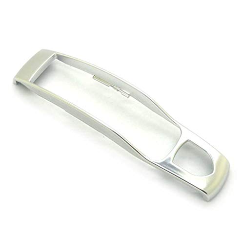carmonmon Smart Key Center Middle Trim Shell Cover Decal for Porsche 911 918 Panamera Macan Cayenne Cayman Boxster (Matter Silver)
