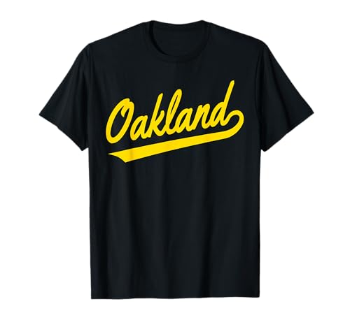 OAKLAND CITY VINTAGE SPORTS SCRIPT BAY AREA T-Shirt
