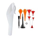 ???4 ?????? 8U5Z17B068B Fuel Filter Funnel Tube for Compatible with Focus Mercury Lincoln, 8U5A17B068AD 8U5Z17B068A Fuel Filling Tank Supply Gas Cap Funnel Tube White Spout