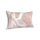 Rose Gold Glitter Coral Gray Pastel Marble Pillowcase for Hair and Skin - Bed Home Sofa Decor Pillow