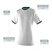 Augusta Sportswear Mens Ringer T-Shirt â€“ Soft Jersey Knit Tee with Contrast Collar, Cuffs, and Classic Set-in Sleeves 2K