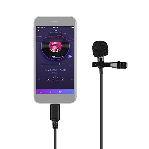 Mini Lapela Lapela Clip-on Microfone Condensador Microfone com Tipo-C Plug para Android smartphone p
