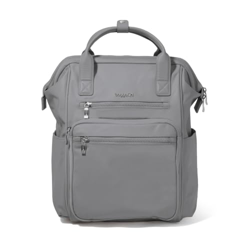 Image of Baggallini Women's Chelsea Laptop Backpack Opal Grey Twill One Size