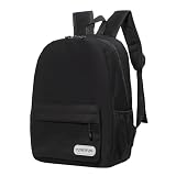 POWOFUN Mochila infantil pré-escolar fofa e leve para meninos e meninas, Preto - B, 13 x 10 x 4 inches