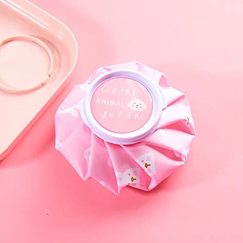 Namvo Bolsa de Hielo Reutilizable de Primeros Auxilios, Bolsa de Hielo Reutilizable para frío y Calor, Alivio del Dolor por Lesiones Deportivas y reducción de la hinchazón, 6 Pulgadas, Rosa