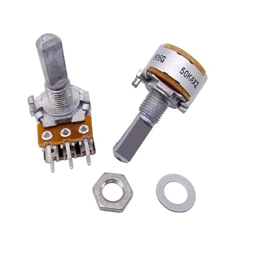Potentiomètre rotatif audio A50K RK163 de 50KAX2 pour réglage volume haut parleur