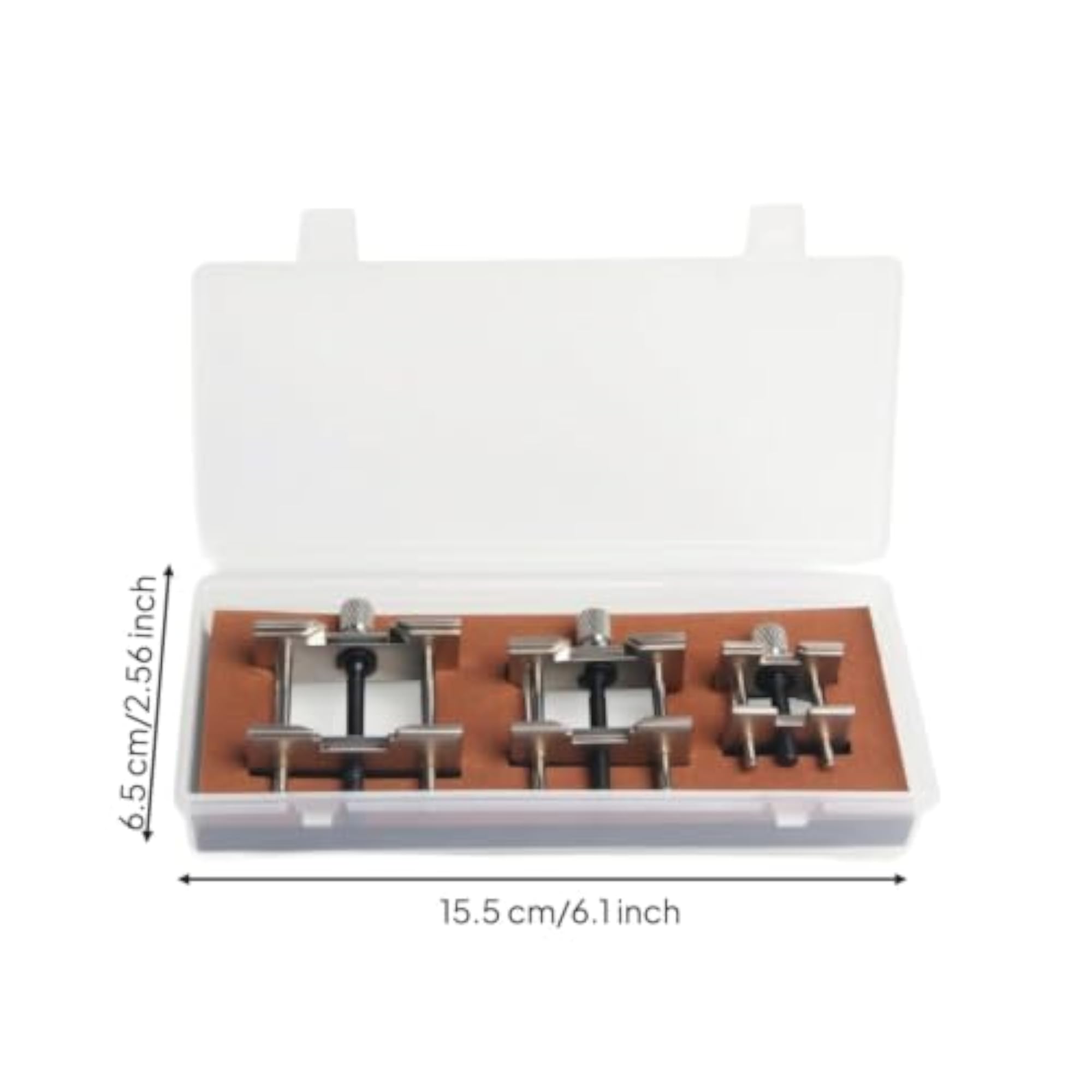 3 Pieces Adjustable Watch Movement Holder for Watchmakers