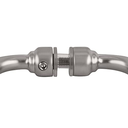 Brixwell Ht-6Btb-Sa 6 Inches Center To Center Traditional Series Shower Door Handle Back To Back Mount Satine #TOP3