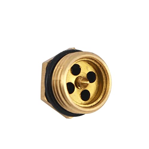 Oligitdi Set of 5 Brass Drip Irrigation Heads High Pressure Nozzle Sprinklers Heads for Watering Garden,Farm,Flower (External Thread Diameter 20mm,Spray Range 3-5m)