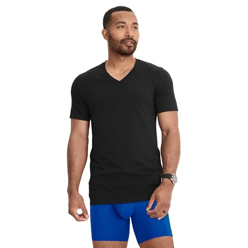 Jockey Men's Undershirt Cotton Stretch V-Neck Undershirt - 6 Pack2