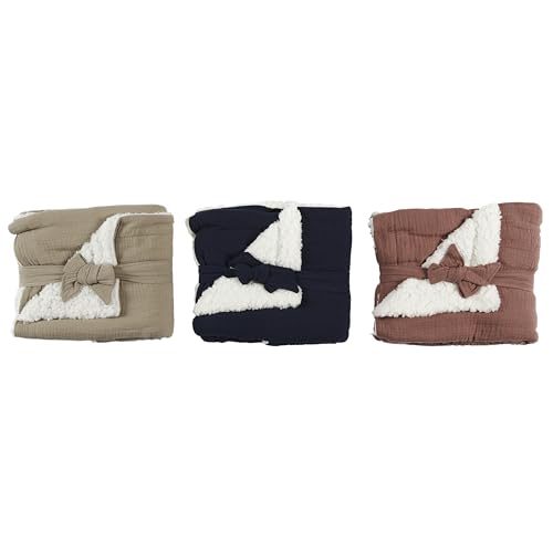 Couverture bébé légère lavable en machine plaid lit enfant gris - 6