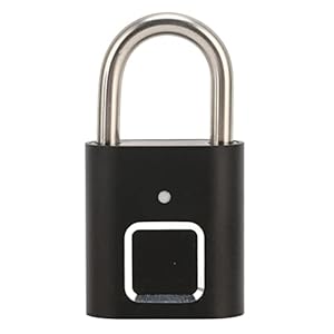 Tangxi Smart Fingerprint Padlock,USB Rechargeable Waterproof Biometric Zinc Alloy Keyless Thumbprint Lock for Gym Locker,School Locker,Luggage,Backpack,Suitcase