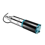 Einstellbare kleine Tauchpumpe, 12 V und 24 V, hohe Hebung, 25 m, 180 W Tiefbrunnenpumpe, DC-Schrauben-Tauchpumpe für landwirtschaftliche Bewässerung zu Hause und J