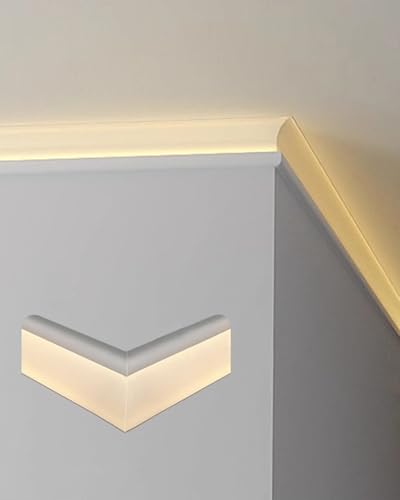 Juego de difusor LED para techo, suelo, iluminación de pared, canal de luz de aluminio para uso comercial