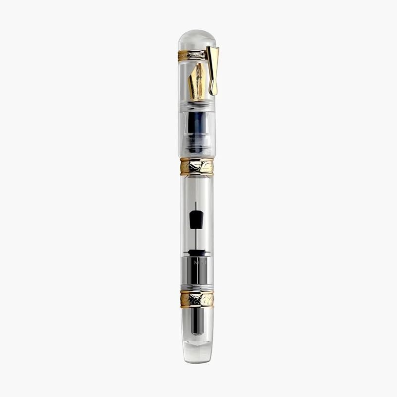 Stylo-plume anti-fuite transparent et ergonomique doté d'un grand réservoir d'encre
