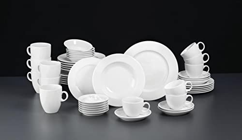 Seltmann-Weiden-Commercial-Dinnerware-Meran-Porcelain-Flat-Plate-with-Rim-Salad-Plate-White-9-Inch-Set-of-6