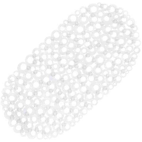 WELTRXE Non Slip Bath Mat with Suction Cups Cover