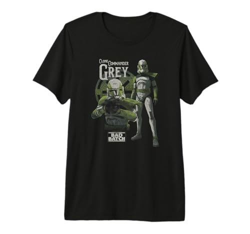 T-shirt Star Wars Clone Commander Grey idéal pour vos sorties de loisirs pop culture