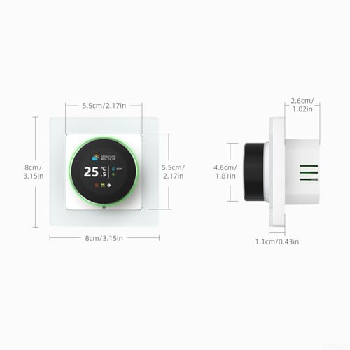 Interruptor inteligente programable calefacción agua CA 95-240V termostato 5