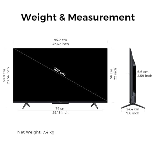 Image of Vu California 108cm (43 inches) Glo MiniLED Google 4K TV VUGLOMINILED 2026 | 600Nits HDR Brightness QLED Picture I 2xSpeaker+2xWoofer 50W VuFX Sound