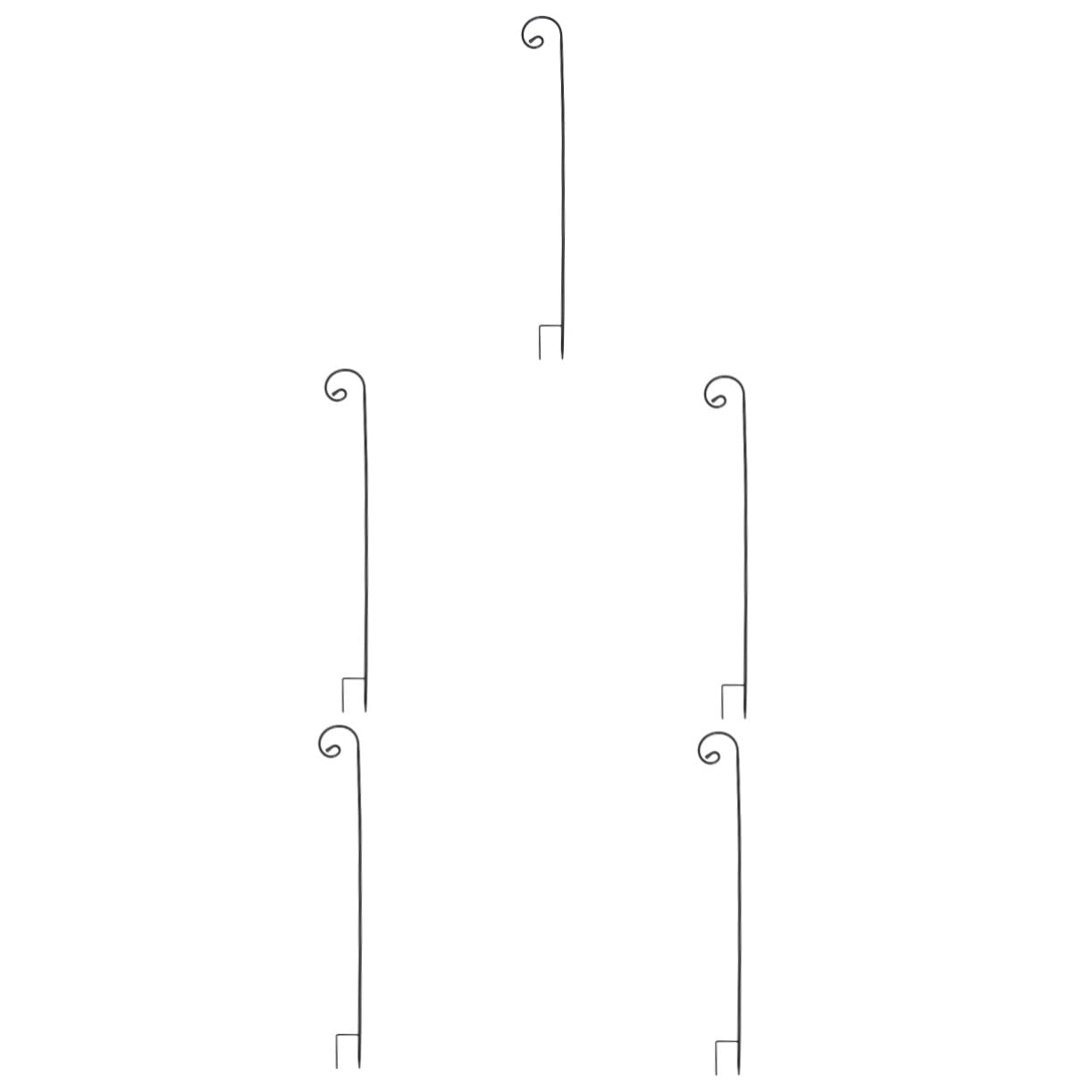 VANZACK Lot De 5 Crochets De Jardin Antirouille Pour Suspendre Des Plantes Des Oiseaux Des Décorations De Jardin Résistants À L'Usure Pour Lampadaire Lanterne En Métal