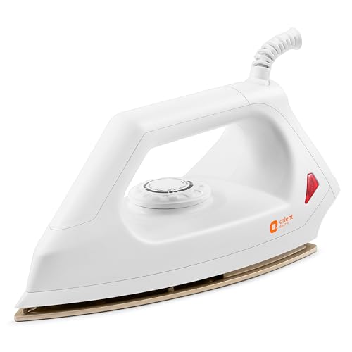 Orient Electric Fabrismooth 1000W Dry iron (Press) | Non-stick Weilburger coating| Silver Layered Thermostat| G-shaped heating element| ISI certified|...
