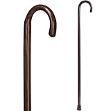 DMI Wooden Cane, Wooden Walking Cane, Wooden Walking Stick, Lightweight and Strong, Made in the USA, Walnut