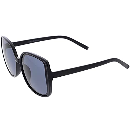 zeroUV - Classy Oversized Neutral Colored Square Sunglasses D2593