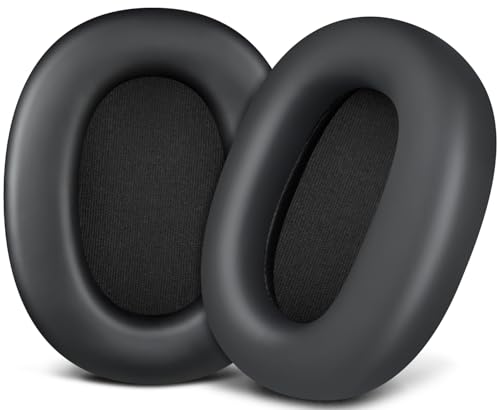 Image of SOULWIT Earpads Replacement for Sony WH-1000XM6(WH1000XM6) Noise Canceling Headphones, Ear Pads Cushions with Soft Protein Leather and High-Density Memory Foam - Black