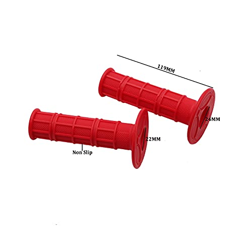 Dehe 7/8"(22Mm) Universal Motorcycle Grips Hand Grips For Yz125 Yz250 Yz426F Yz450F Ttr250 Wr250R Yz80 Yz85 50Cc 110Cc 70Cc Pit Dirt Bike Motocross 1Pair Red #TOP2