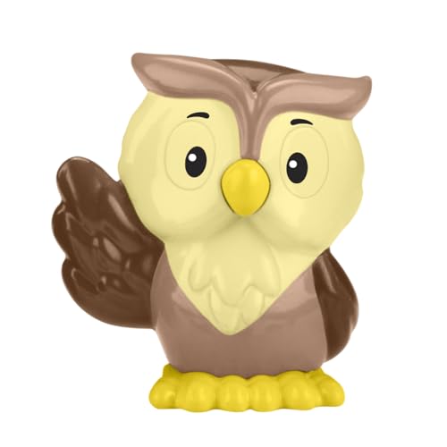 Figurine chouette marron et jaune Little People Fisher-Price HWB29 maison