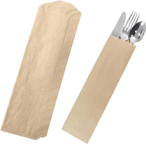 The Baker Celebrations Disposable Kraft Paper Flatware Bags – Made