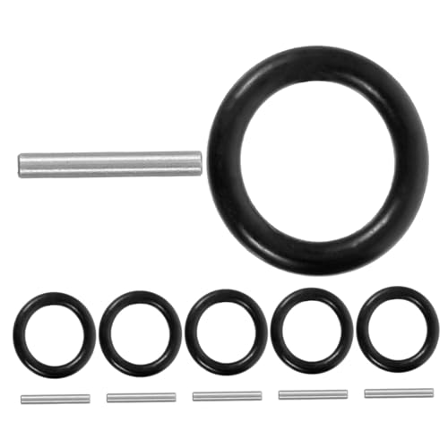 NUOBESTY Electric Wrench Retaining Rings Set O-Ring Clips Rubber Seal for Torque Multiplier Wrench 6-Piece for Automotive Repairs