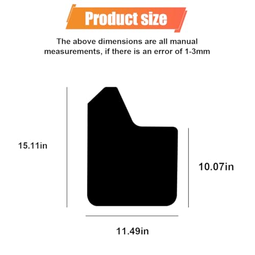 Image of ZIMISI 4PCS Universal Car Mud Flaps, Bendable Splash Guards with Fastener Rivet Clips, Flexible Truck Front & Rear Mudguard, Car Exterior Dirty Fenders Accessories for Pickup, SUV (Black)