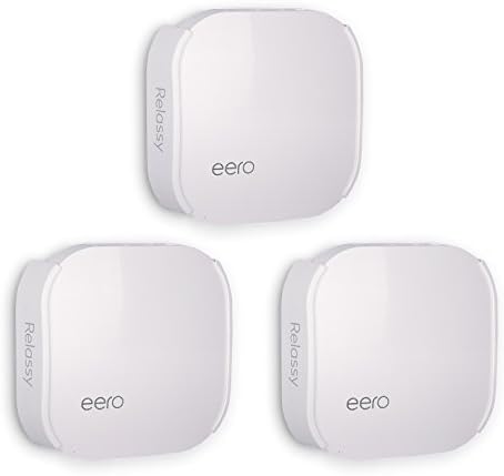Wall Mount Holder for eero Pro Home WiFi, Relassy eero Wall Mount Bracket Compatible with eero WiFi System Ceiling Holder for eero WiFi System Set of 3