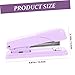 CONGARTENO Compact Metal Hand Stapler Lavender Multi Function Small Stapler for Office Documents Easy Binding All Metal Design Effort Saving for Home School and Professional Use