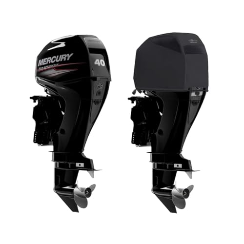 Oceansouth Custom Fit Vented Covers for Mercury Outboard Engines (Gray, 40HP 4STR 3CYL 747cc (from 2008 up to 2024))