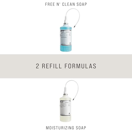 Image of Rubbermaid Commercial Products OneShot Dye & Fragrance Free Foam Hand Soap Refill, 1600mL, Green Seal Certified, Compatible with RCP's Touchless OneShot Foam Dispensers, for Restrooms