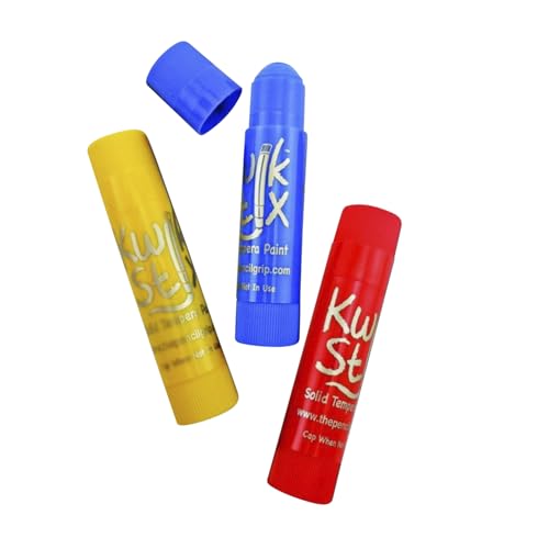 Image of Kwik Stix Solid Tempera Paint Sticks,Washable Paint Sticks for Kids,Non-Toxic,Quick Drying,Allergen Free,Comes in Classic,Metallic,& Neon Colors,Ideal for Kids and Toddlers,(Pack of 192)