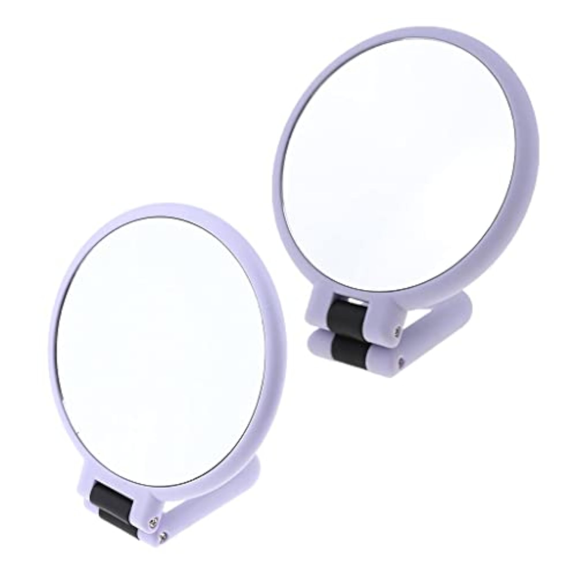 2X Folding Handheld Makeup Tabletop Travel Mirror