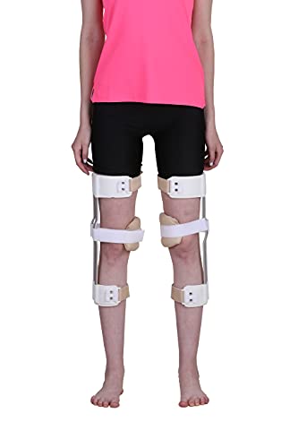 Image of SALO Orthotics aluminium Knock Knee & Bow Legs Brace - Genu Valgum Genu Varum (SIZE -Pair of 13 inches), Knee support