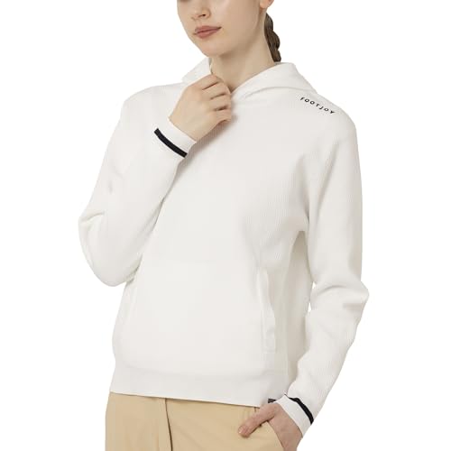 フットジョイ] セーター ハニカム柄長袖プルオーバーセーター