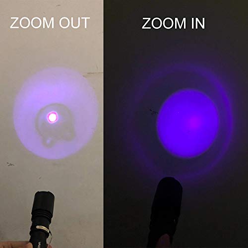 VASTFIRE Zoomable Green/Red/UV Hunting Flashlight Deer Blood Tracker Light Red Night Vision Flashlight Green Search Lights Hunter Flashlights for Hog, Predator, Coyotes, Deer Night Hunting - Thumbnail 7