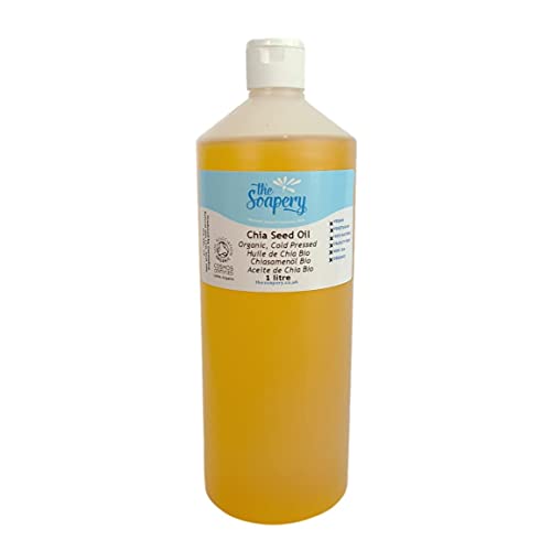 Aceite de semilla de chía orgánico prensado en frío 1 litro - 100% puro -TheSoapery