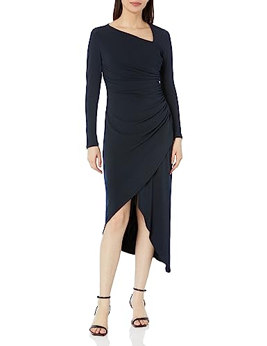 Maggy London Women's Dresses Long Sleeve Asymmetric Neck And Hem Dress #TOP6